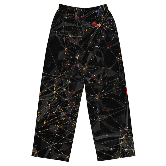 Gold Neural Luxe – Micro Synapse Wide - Leg Pants - 33LABEL